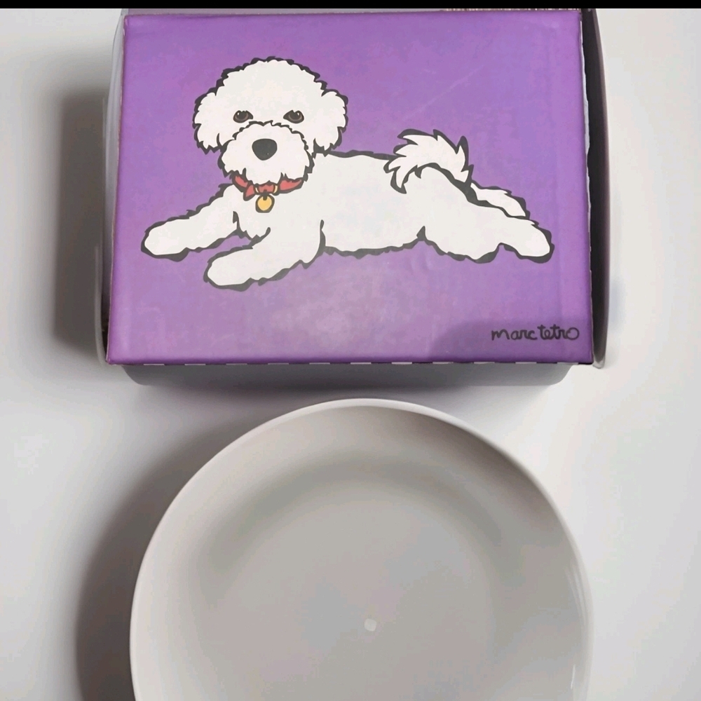 Marc Tetro Bichon Frisée Small Wallet/Wristlet In Box NWT - Picture 2 of 4